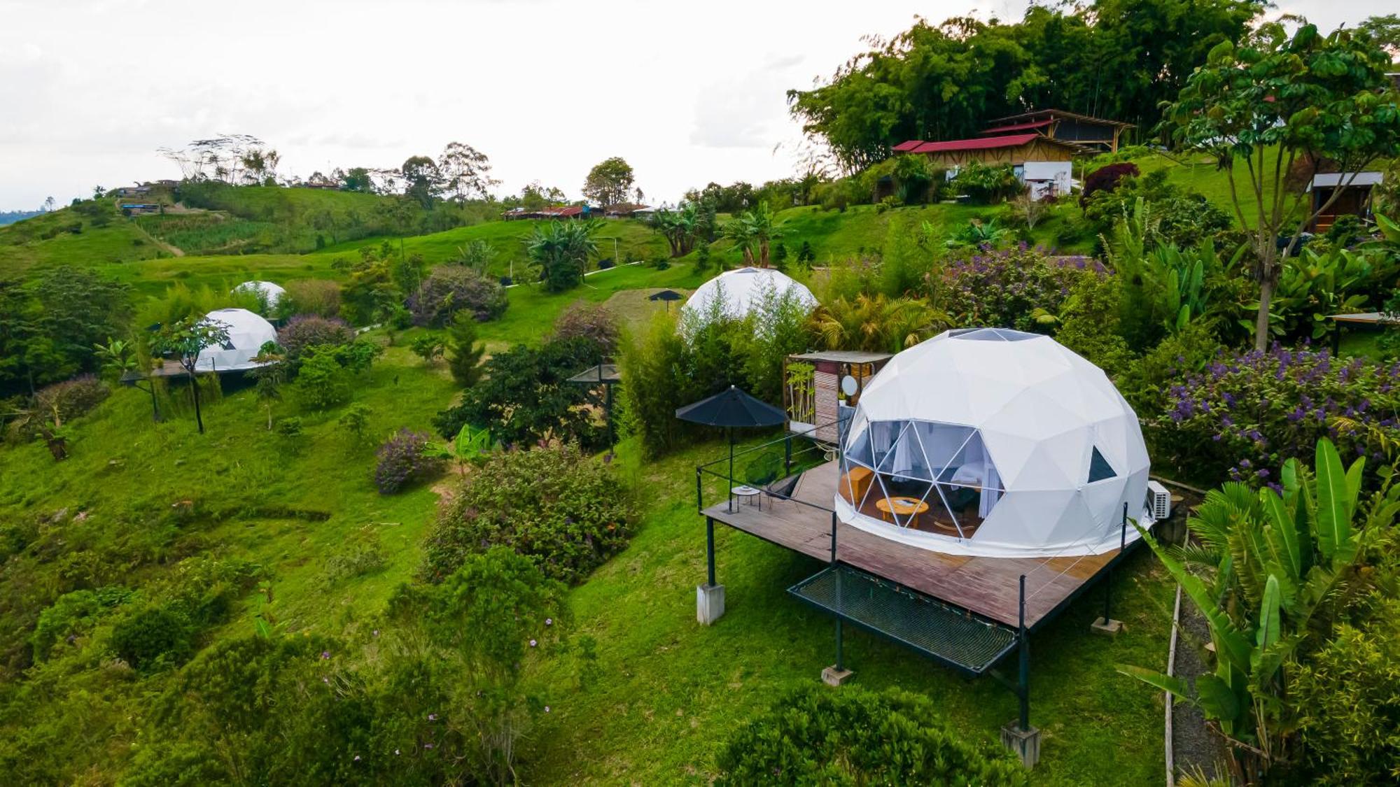 Ecohotel Monte Tierra Habitaciones Y Glamping 菲兰迪亚 外观 照片